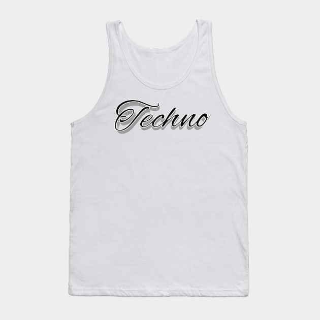 techno Tank Top by FromBerlinGift